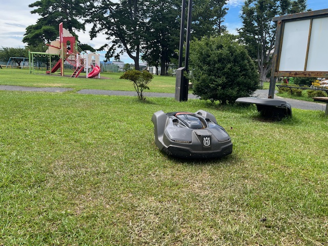 南相馬市高見公園でオートモア４５０Ｘ２台が稼働しています。