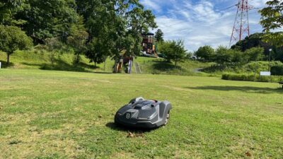 南相馬市北泉海浜総合公園:わんぱく広場でオートモア450Xが稼働しています。